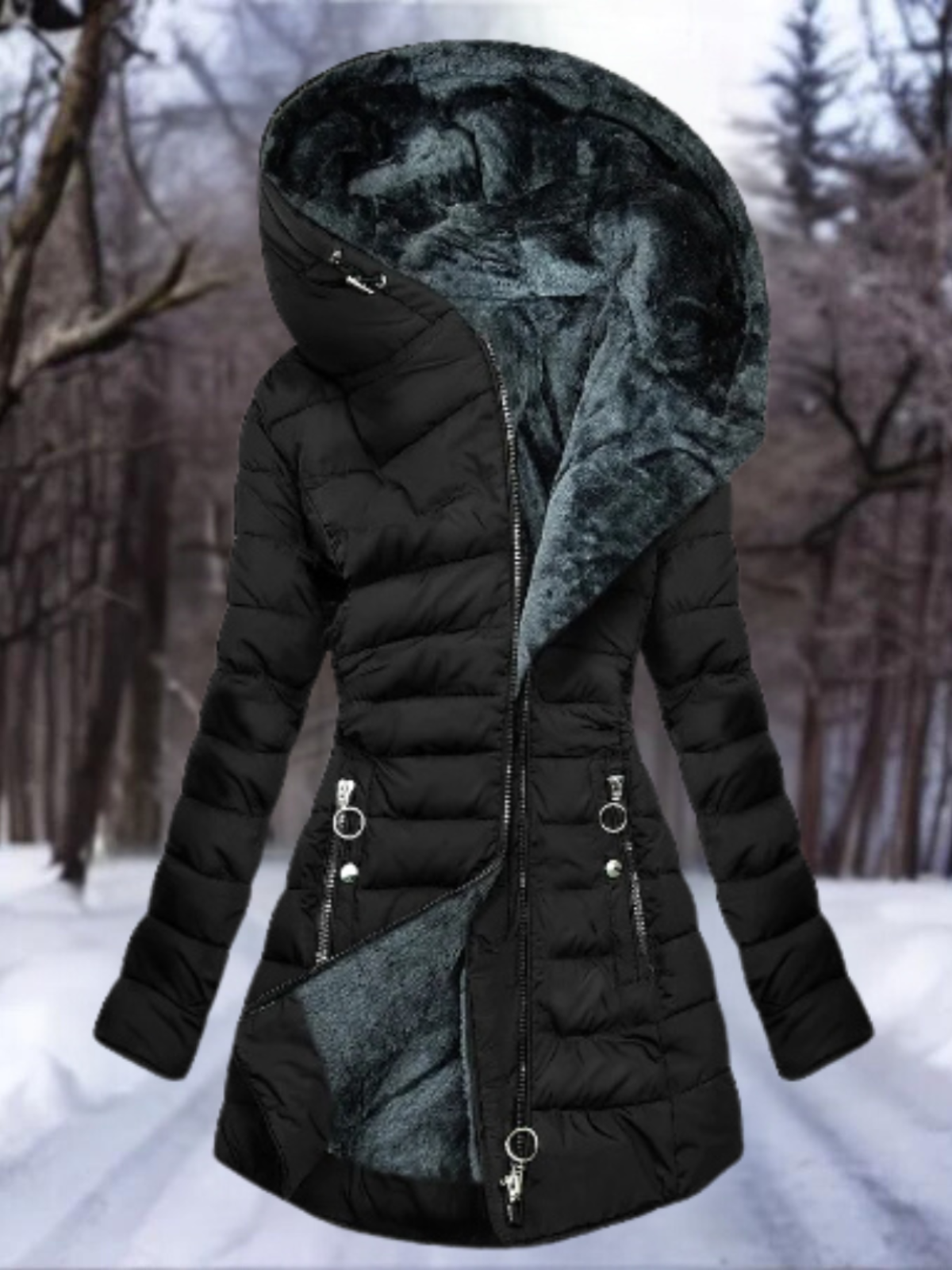 Vela | Warm Fluffy Coat for Women