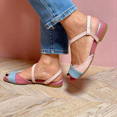 Aria™ | Asymmetric Pink Sandals