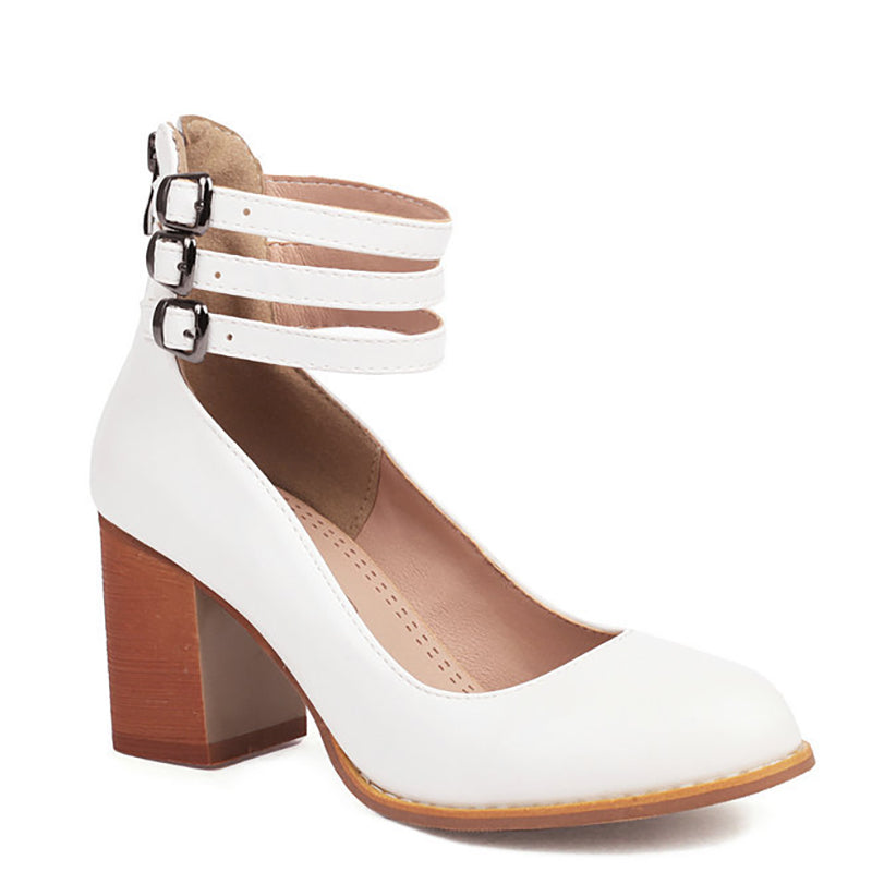 Elisa™ | Smooth Heeled Sandals