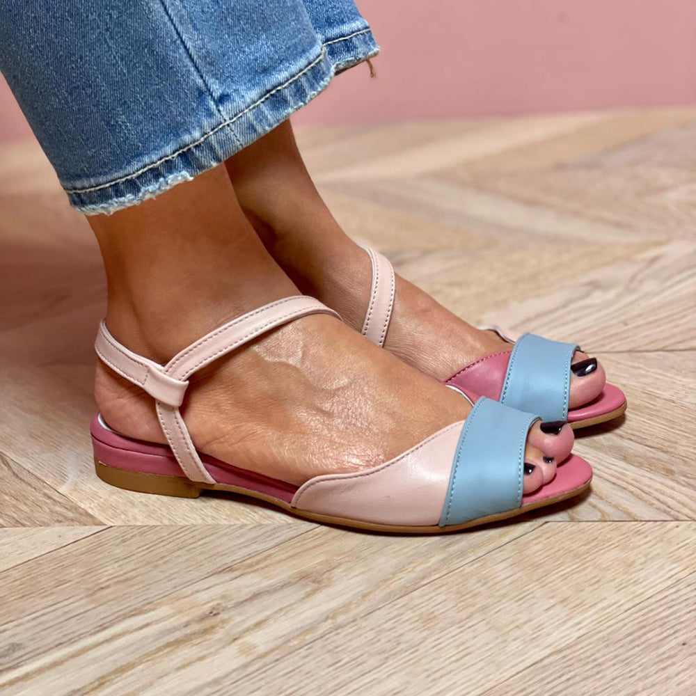 Aria™ | Asymmetric Pink Sandals